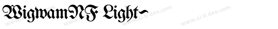 WigwamNF Light字体转换